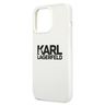 Karl Lagerfeld KLHCP13LSLKLWH iPhone 13 Pro / 13 6,1" Silicone Stack Logo biały/white na NearMe.pl