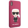 Karl Lagerfeld KLHCPXSLFKFU iPhone X/Xshardcase fuksja/fushia Silicone Ikonik na NearMe.pl