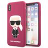 Karl Lagerfeld KLHCPXSLFKFU iPhone X/Xshardcase fuksja/fushia Silicone Ikonik na NearMe.pl