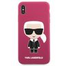 Karl Lagerfeld KLHCI65SLFKFU iPhone Xs Max hardcase fuksja/fushia Silicone Ikonic na NearMe.pl