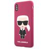 Karl Lagerfeld KLHCI65SLFKFU iPhone Xs Max hardcase fuksja/fushia Silicone Ikonic na NearMe.pl