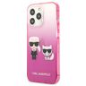 Karl Lagerfeld KLHCP13LTGKCP iPhone 13Pro / 13 6,1" hardcase różowy/pink Gradient Ikonik Karl & Choupette na NearMe.pl