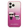 Karl Lagerfeld KLHCP13LTGKCP iPhone 13Pro / 13 6,1" hardcase różowy/pink Gradient Ikonik Karl & Choupette na NearMe.pl