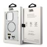 Karl Lagerfeld KLHMP14LHKCT iPhone 14Pro 6,1" hardcase przeźroczysty/transparent Karl & Choupette Aluminium Magsafe na NearMe.pl