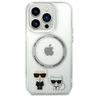 Karl Lagerfeld KLHMP14LHKCT iPhone 14Pro 6,1" hardcase przeźroczysty/transparent Karl & Choupette Aluminium Magsafe na NearMe.pl