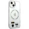 Karl Lagerfeld KLHMP14SHKCT iPhone 14/ 15 / 13 6,1" hardcase przeźroczysty/transparent Karl & Choupette Aluminium Magsafe na NearMe.pl