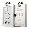 Karl Lagerfeld KLHMP14SHKCT iPhone 14/ 15 / 13 6,1" hardcase przeźroczysty/transparent Karl & Choupette Aluminium Magsafe na NearMe.pl