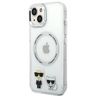Karl Lagerfeld KLHMP14SHKCT iPhone 14/ 15 / 13 6,1" hardcase przeźroczysty/transparent Karl & Choupette Aluminium Magsafe na NearMe.pl