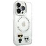 Karl Lagerfeld KLHMP14XHKCT iPhone 14Pro Max 6,7" hardcase przeźroczysty/transparent Karl & Choupette Aluminium Magsafe na NearMe.pl
