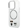 Karl Lagerfeld KLHMP14XHKCT iPhone 14Pro Max 6,7" hardcase przeźroczysty/transparent Karl & Choupette Aluminium Magsafe na NearMe.pl