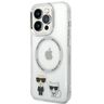 Karl Lagerfeld KLHMP14XHKCT iPhone 14Pro Max 6,7" hardcase przeźroczysty/transparent Karl & Choupette Aluminium Magsafe na NearMe.pl