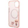 Karl Lagerfeld KLHMP14MHKCP iPhone 14 Plus / 15 Plus 6,7" hardcase różowy/pink Karl & Choupette Aluminium Magsafe na NearMe.pl