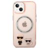 Karl Lagerfeld KLHMP14MHKCP iPhone 14 Plus / 15 Plus 6,7" hardcase różowy/pink Karl & Choupette Aluminium Magsafe na NearMe.pl