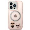 Karl Lagerfeld KLHMP14XHKCP iPhone 14Pro Max 6,7" hardcase różowy/pink Karl & Choupette Aluminium Magsafe na NearMe.pl