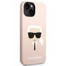 Karl Lagerfeld KLHMP14SSLKHLP iPhone 14 / 15 / 13 6,1" hardcase jasnoróżowy/light pink Silicone Karl`s Head Magsafe na NearMe.pl