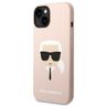 Karl Lagerfeld KLHMP14SSLKHLP iPhone 14 / 15 / 13 6,1" hardcase jasnoróżowy/light pink Silicone Karl`s Head Magsafe na NearMe.pl