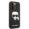 Karl Lagerfeld KLHMP14XSLKHBK iPhone 14 Pro Max 6,7" hardcase czarny/black Silicone Karl`s Head Magsafe na NearMe.pl