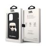 Karl Lagerfeld KLHMP14XSLKHBK iPhone 14 Pro Max 6,7" hardcase czarny/black Silicone Karl`s Head Magsafe na NearMe.pl
