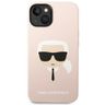 Karl Lagerfeld KLHMP14MSLKHLP iPhone 14 Plus / 15 Plus 6,7" hardcase jasnoróżowy/light pink Silicone Karl`s Head Magsafe na NearMe.pl