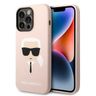 Karl Lagerfeld KLHMP14LSLKHLP iPhone 14 Pro 6,1" hardcase jasnoróżowy/light pink Silicone Karl`s Head Magsafe na NearMe.pl