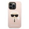 Karl Lagerfeld KLHMP14LSLKHLP iPhone 14 Pro 6,1" hardcase jasnoróżowy/light pink Silicone Karl`s Head Magsafe na NearMe.pl