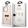 Karl Lagerfeld KLHMP14XSLKHLP iPhone 14 Pro Max 6,7" hardcase jasnoróżowy/light pink Silicone Karl`s Head Magsafe na NearMe.pl
