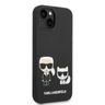 Karl Lagerfeld KLHMP14SSSKCK iPhone 14/ 15 / 13 6,1" hardcase czarny/black Liquid Silicone Karl & Choupette Magsafe na NearMe.pl