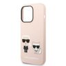 Karl Lagerfeld KLHMP14LSSKCI iPhone 14 Pro 6,1" hardcase jasnoróżowy/light pink Silicone Karl & Choupette Magsafe na NearMe.pl