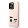 Karl Lagerfeld KLHMP14LSSKCI iPhone 14 Pro 6,1" hardcase jasnoróżowy/light pink Silicone Karl & Choupette Magsafe na NearMe.pl