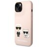 Karl Lagerfeld KLHMP14SSSKCI iPhone 14 / 15 / 13 6,1" hardcase jasnoróżowy/light pink Silicone Karl & Choupette Magsafe na NearMe.pl