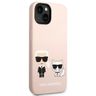Karl Lagerfeld KLHMP14MSSKCI iPhone 14 Plus / 15 Plus 6,7" hardcase jasnoróżowy/light pink Silicone Karl & Choupette Magsafe na NearMe.pl