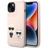 Karl Lagerfeld KLHMP14MSSKCI iPhone 14 Plus / 15 Plus 6,7" hardcase jasnoróżowy/light pink Silicone Karl & Choupette Magsafe na NearMe.pl