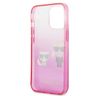 Karl Lagerfeld KLHCP13XTGKCP iPhone 13Pro Max 6,7" hardcase różowy/pink Gradient Ikonik Karl & Choupette na NearMe.pl