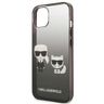 Karl Lagerfeld KLHCP13STGKCK iPhone 13 mini 5,4" hardcase czarny/black Gradient Ikonik Karl & Choupette na NearMe.pl