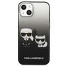 Karl Lagerfeld KLHCP13STGKCK iPhone 13 mini 5,4" hardcase czarny/black Gradient Ikonik Karl & Choupette na NearMe.pl