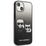 Karl Lagerfeld KLHCP13MTGKCK iPhone 13/ 14 / 15 6,1" hardcase czarny/black Gradient Ikonik Karl & Choupette na NearMe.pl