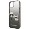 Karl Lagerfeld KLHCP13MTGKCK iPhone 13/ 14 / 15 6,1" hardcase czarny/black Gradient Ikonik Karl & Choupette na NearMe.pl