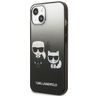 Karl Lagerfeld KLHCP13MTGKCK iPhone 13/ 14 / 15 6,1" hardcase czarny/black Gradient Ikonik Karl & Choupette na NearMe.pl