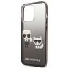 Karl Lagerfeld KLHCP13XTGKCK iPhone 13Pro Max 6,7" hardcase czarny/black Gradient Ikonik Karl & Choupette na NearMe.pl