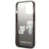 Karl Lagerfeld KLHCP13XTGKCK iPhone 13Pro Max 6,7" hardcase czarny/black Gradient Ikonik Karl & Choupette na NearMe.pl