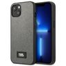 Karl Lagerfeld KLHCP13MSFMP2DG iPhone 13/ 14 / 15 6,1" hardcase srebrny/silver Saffiano Plaque na NearMe.pl