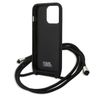 Karl Lagerfeld KLHCP13LCMNIPK iPhone 13 Pro / 13 6,1" hardcase czarny/black Leather Monogram Patch and Cord Iconik na NearMe.pl