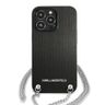 Karl Lagerfeld KLHCP13LPMK iPhone 13 Pro / 13 6,1" hardcase czarny/black Leather Textured and Chain na NearMe.pl