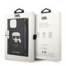 Karl Lagerfeld KLHCP13XCMNIPK iPhone 13 Pro Max 6,7" hardcase czarny/black Leather Monogram Patch and Cord Iconik na NearMe.pl