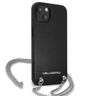 Karl Lagerfeld KLHCP13SPMK iPhone 13 mini 5,4" hardcase czarny/black Leather Textured and Chain na NearMe.pl