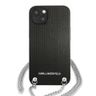 Karl Lagerfeld KLHCP13MPMK iPhone 13 / 14 / 15 6,1" hardcase czarny/black Leather Textured and Chain na NearMe.pl