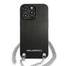 Karl Lagerfeld KLHCP13XPMK iPhone 13 Pro Max 6,7" hardcase czarny/black Leather Textured and Chain na NearMe.pl