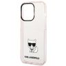 Karl Lagerfeld KLHCP14LCTTRI iPhone 14 Pro 6,1" hardcase różowy/pink Transparent Choupette Body na NearMe.pl