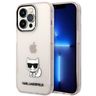 Karl Lagerfeld KLHCP14LCTTRI iPhone 14 Pro 6,1" hardcase różowy/pink Transparent Choupette Body na NearMe.pl