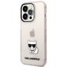 Karl Lagerfeld KLHCP14LCTTRI iPhone 14 Pro 6,1" hardcase różowy/pink Transparent Choupette Body na NearMe.pl